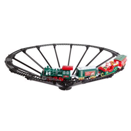 LED Vánoční dekorace LED/2xAA pr. 80 cm vláček na stromeček