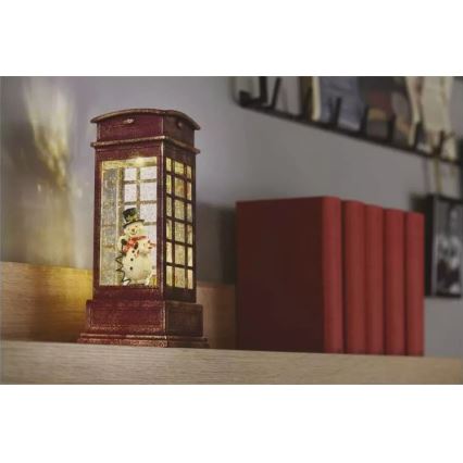 LED Vánoční dekorace LED/3xAA telefonní budka