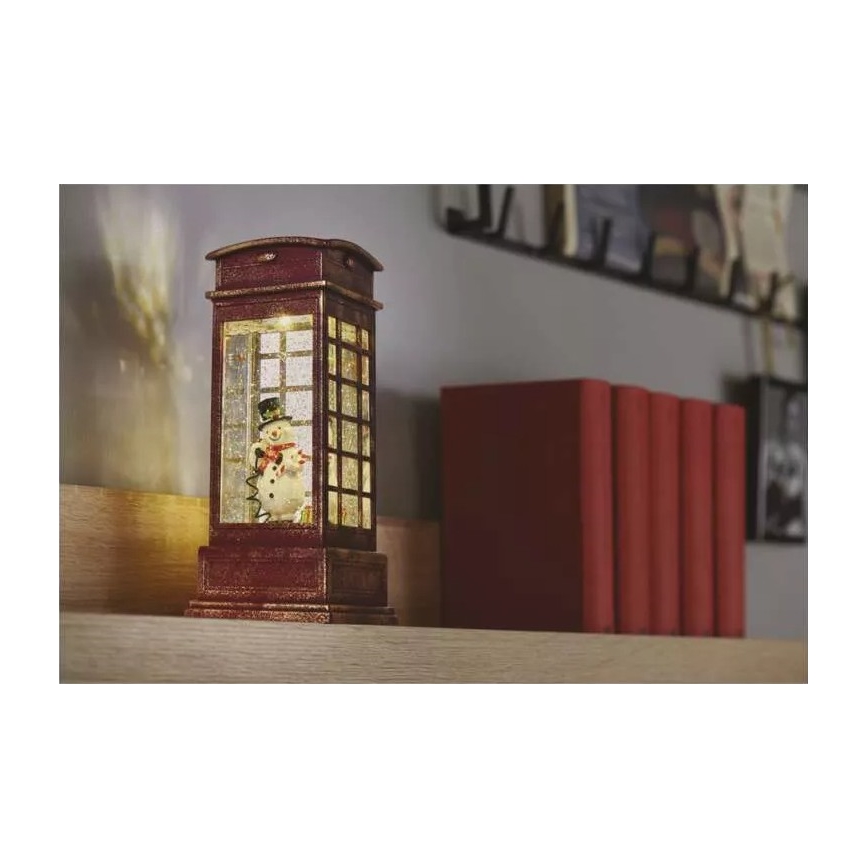 LED Vánoční dekorace LED/3xAA telefonní budka