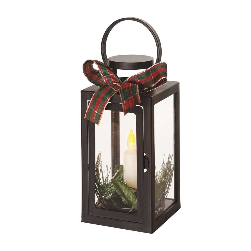 LED Vánoční dekorace LED/3xAAA černá