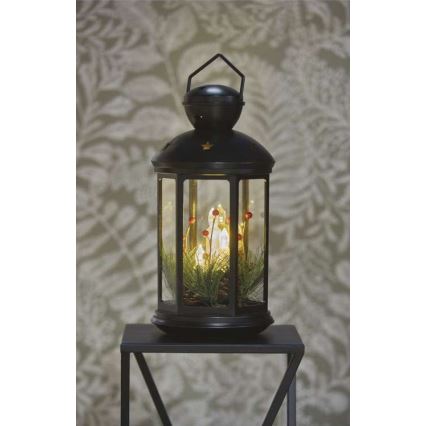 LED Vánoční dekorace LED/3xAAA černá