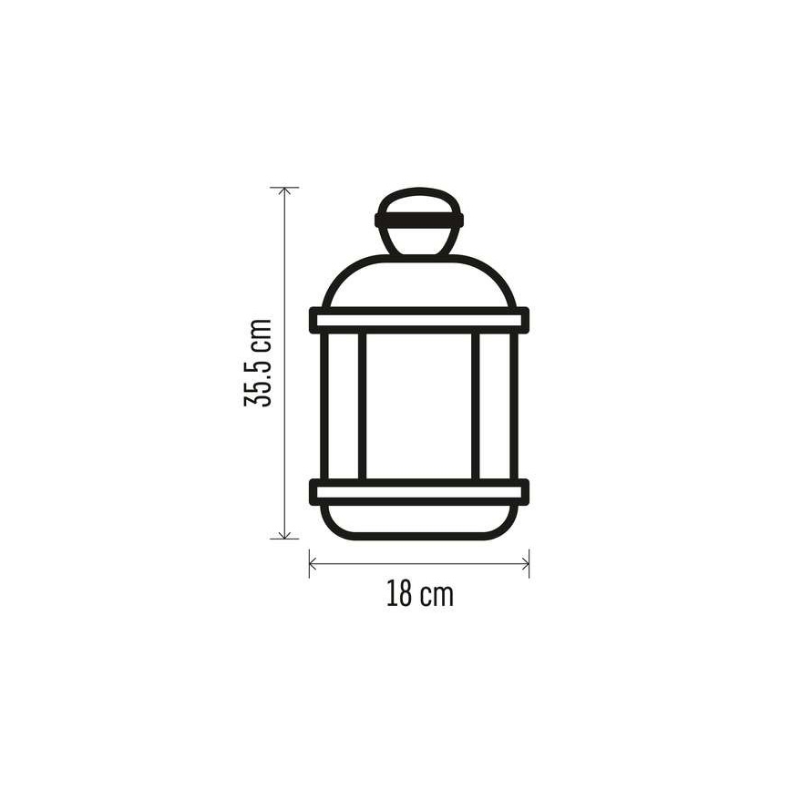 LED Vánoční dekorace LED/3xAAA černá