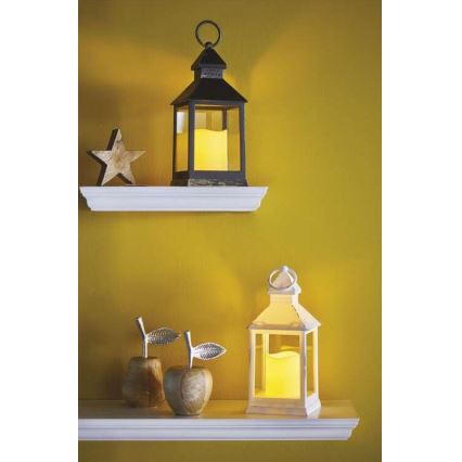 LED Vánoční dekorace LED/3xAAA černá