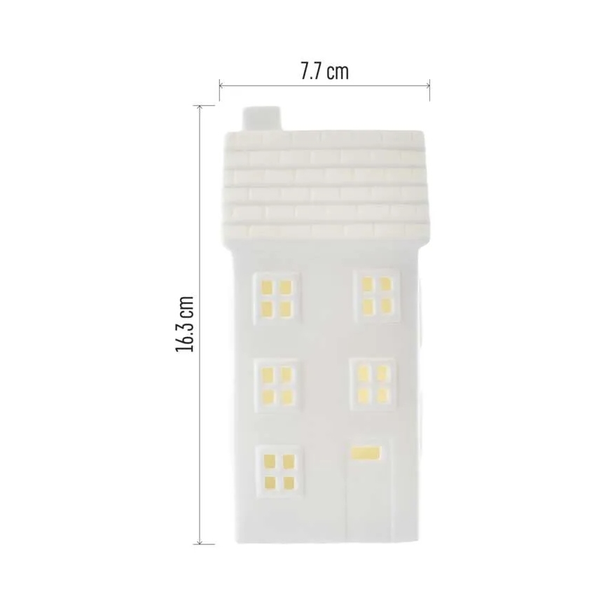 LED Vánoční dekorace LED/CR2032 domek