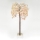LED Vánoční dekorativní umělý strom CHERRY TREE 84xLED/230V 1,7 m třešeň