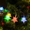 LED Vánoční řetěz 20xLED 2,25m multicolor hvězda