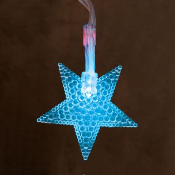 LED Vánoční řetěz 20xLED 2,25m multicolor hvězda