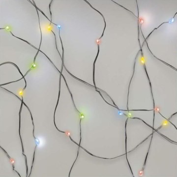 LED Vánoční řetěz 20xLED/2xAA 2,4m multicolor