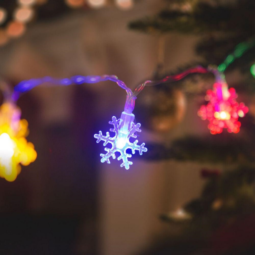 LED Vánoční řetěz 20xLED/3xAA 2,3m multicolor