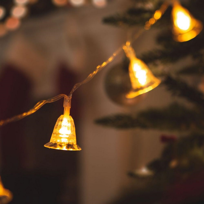 LED Vánoční řetěz 20xLED/3xAA 2,3m teplá bílá