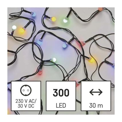 LED Vánoční řetěz 300xLED/8 funkcí 35m IP44 teplá bílá