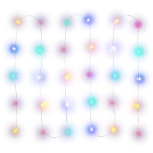 LED Vánoční řetěz 30xLED/2xAA 3,3m multicolor