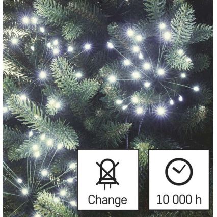 LED Vánoční řetěz 450xLED/11m studená bílá