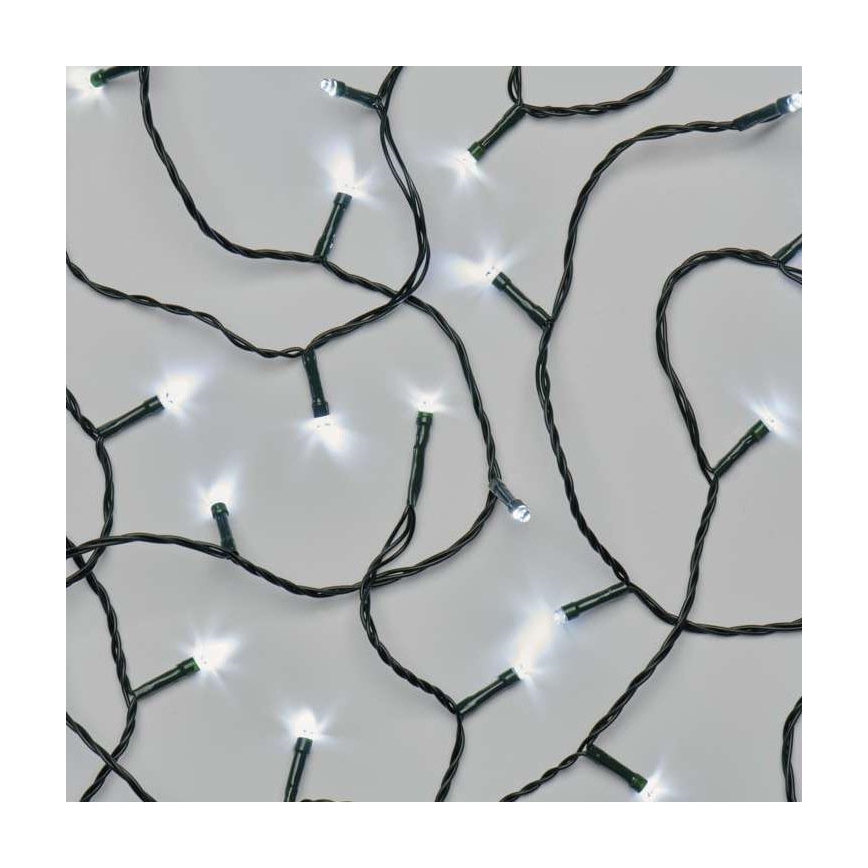 LED Vánoční řetěz 50xLED 4m studená bílá