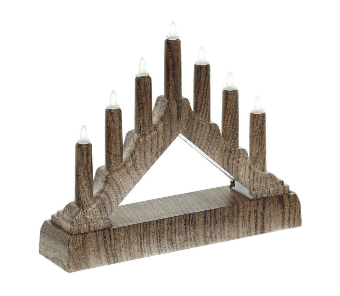 Retlux RXL 433 Vánoční dekorace svícen, 7LED, 2x AA baterie, WW