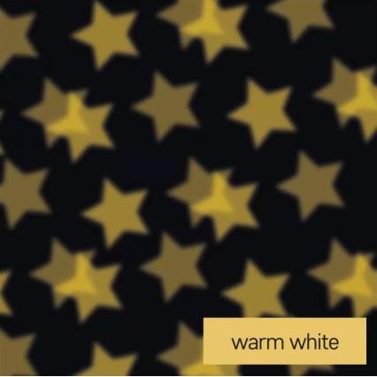 LED Vánoční svíčka LED/3xAAA hvězdy teplá bílá