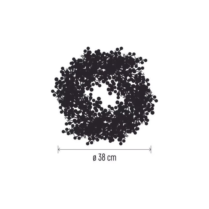 LED Vánoční věnec 20xLED/3xAA teplá bílá