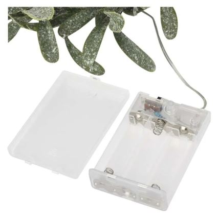 LED Vánoční věnec 25xLED/3xAA pr. 35 cm