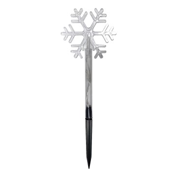 LED Vánoční venkovní dekorace 3xLED/2xAA IP44 teplá bílá vločka