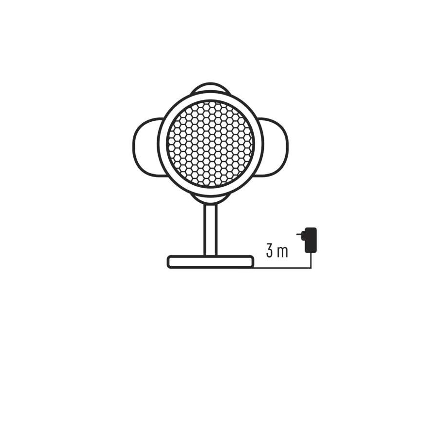LED Vánoční venkovní projektor LED/4W/230V IP44 bílá