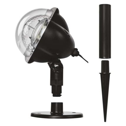 LED Vánoční venkovní projektor LED/4W/230V IP44 studená bílá