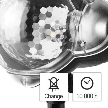 LED Vánoční venkovní projektor LED/4W/230V IP44 studená bílá