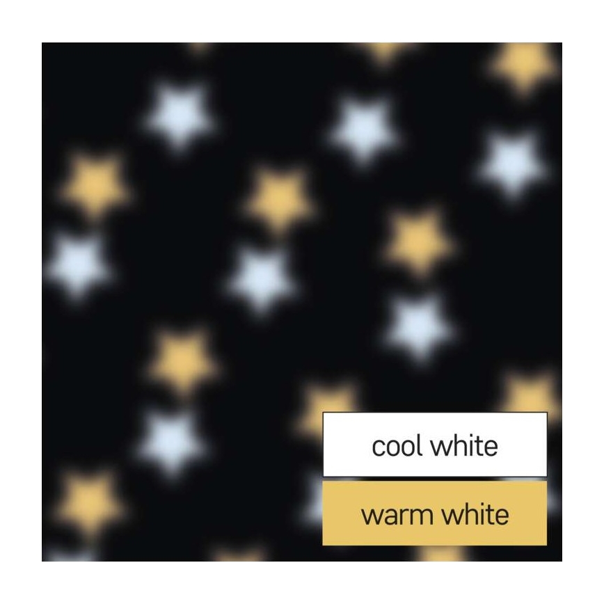 LED Vánoční venkovní projektor LED/4W/230V IP44 teplá/studená bílá