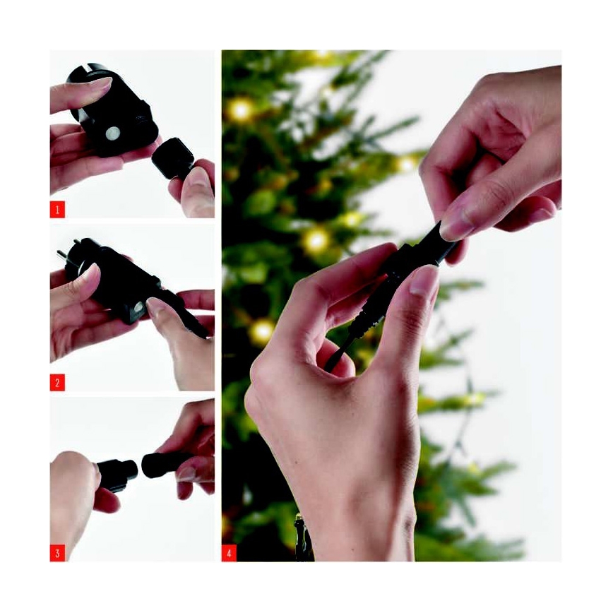 LED Vánoční venkovní řetěz 100xLED/15m IP44 studená bílá