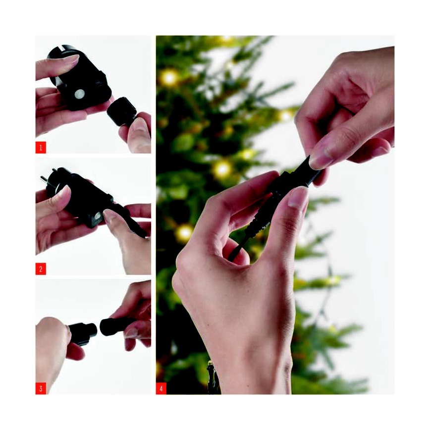 LED Vánoční venkovní řetěz 100xLED/15m IP44 teplá bílá