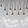 LED Vánoční venkovní řetěz 10xLED/9,5 m IP44 studená bílá