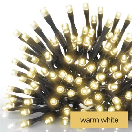 LED Vánoční venkovní řetěz 120xLED/3xAA 8,9m IP44 teplá bílá