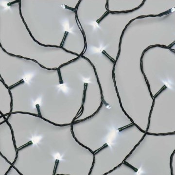 LED Vánoční venkovní řetěz 120xLED/8 módů 17m IP44 studená bílá
