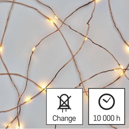 LED Vánoční venkovní řetěz 150xLED/20m IP44 teplá bílá