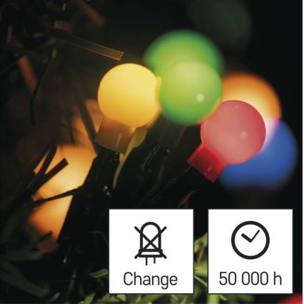 LED Vánoční venkovní řetěz 200xLED/25m IP44 multicolor