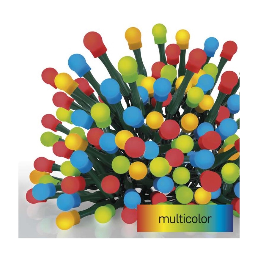 LED Vánoční venkovní řetěz 200xLED/8 módů 25m IP44 multicolor