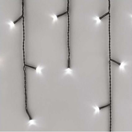 LED Vánoční venkovní řetěz 200xLED/8 módů 8,6m IP44 studená bílá
