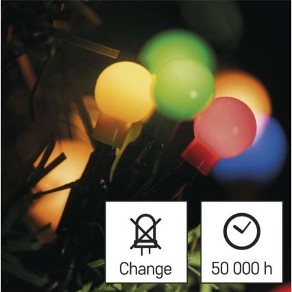 LED Vánoční venkovní řetěz 300xLED/35m IP44 multicolor