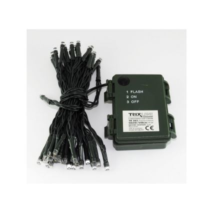 LED Vánoční venkovní řetěz 50xLED/2 funkce 5,4m IP44 teplá bílá