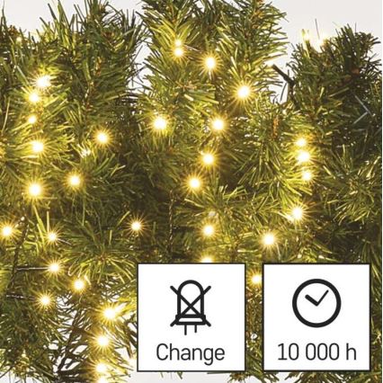 LED Vánoční venkovní řetěz 600xLED/17m IP44 teplá bílá