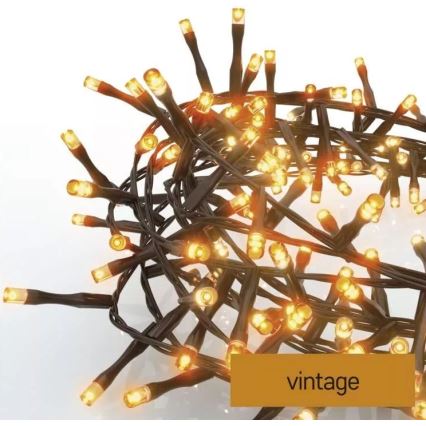 LED Vánoční venkovní řetěz 600xLED/17m IP44 vintage