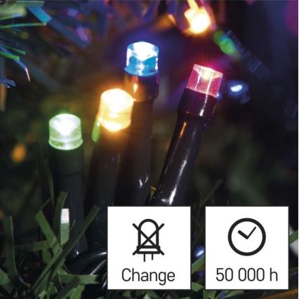 LED Vánoční venkovní řetěz 80xLED/13m IP44 multicolor