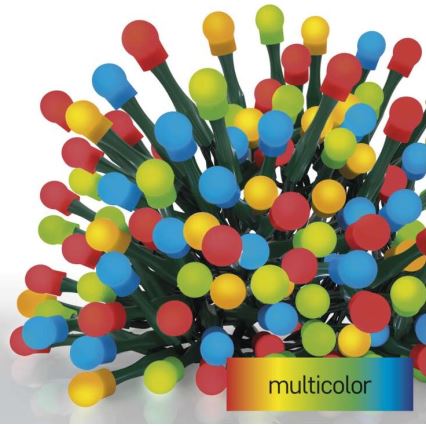 LED Vánoční venkovní řetěz 80xLED/8 módů 13m IP44 multicolor