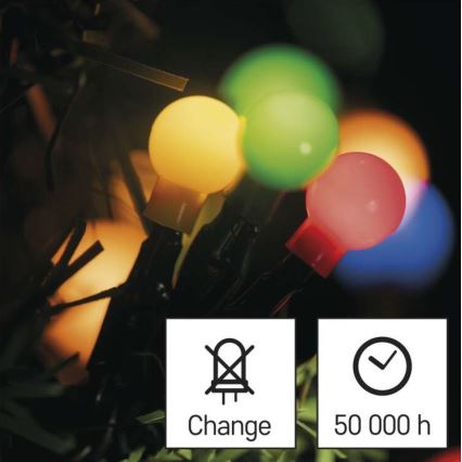 LED Vánoční venkovní řetěz 80xLED/8 módů 13m IP44 multicolor