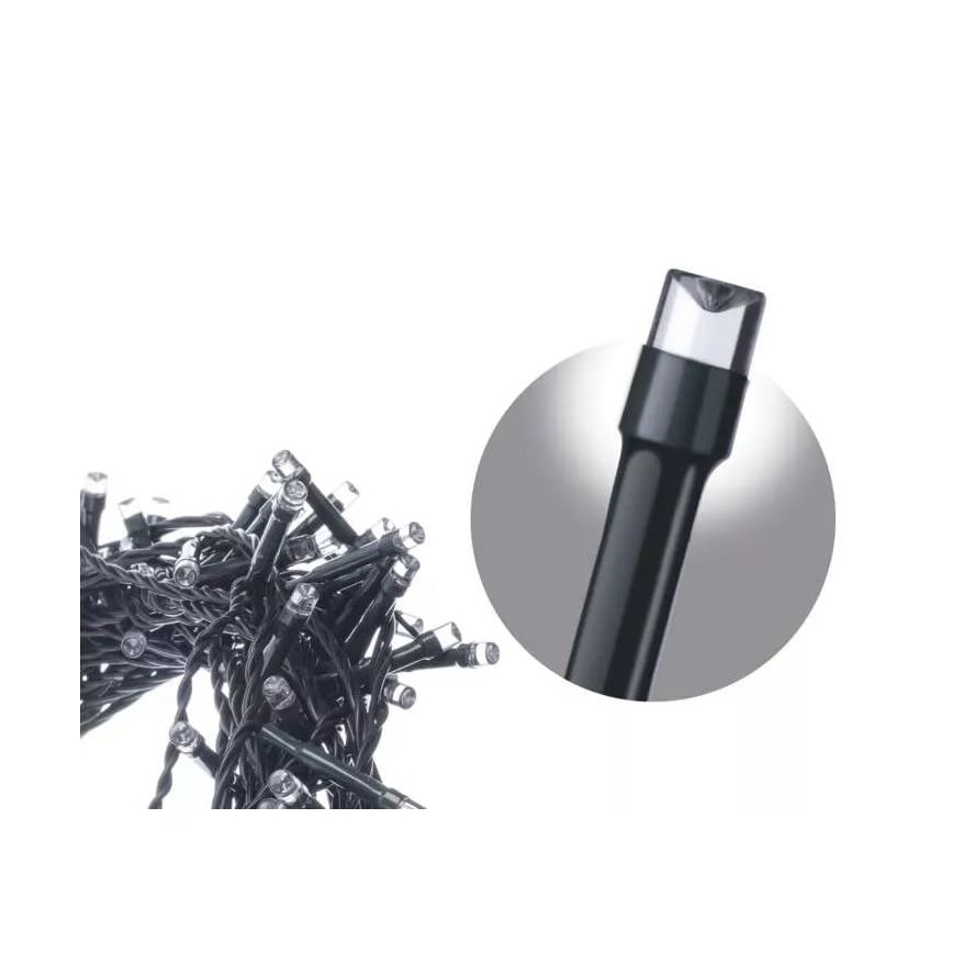 LED Vánoční venkovní závěs 100xLED 2m IP44 studená bílá