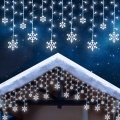 LED Vánoční venkovní závěs 224xLED 3,5x0,75 m IP44 studená bílá