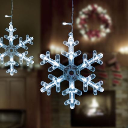 LED Vánoční venkovní závěs 224xLED 3,5x0,75 m IP44 studená bílá