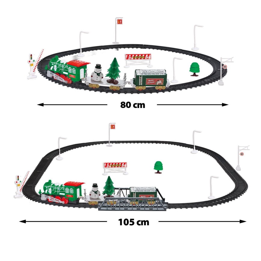 LED Vánoční vláček LED/2xAA teplá bílá