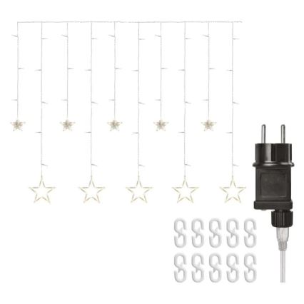 LED Vánoční závěs 115xLED/1,35W 6,85x1,05 m teplá bílá