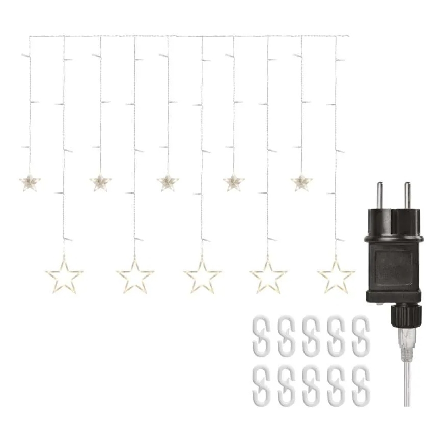 LED Vánoční závěs 115xLED/1,35W 6,85x1,05 m teplá bílá