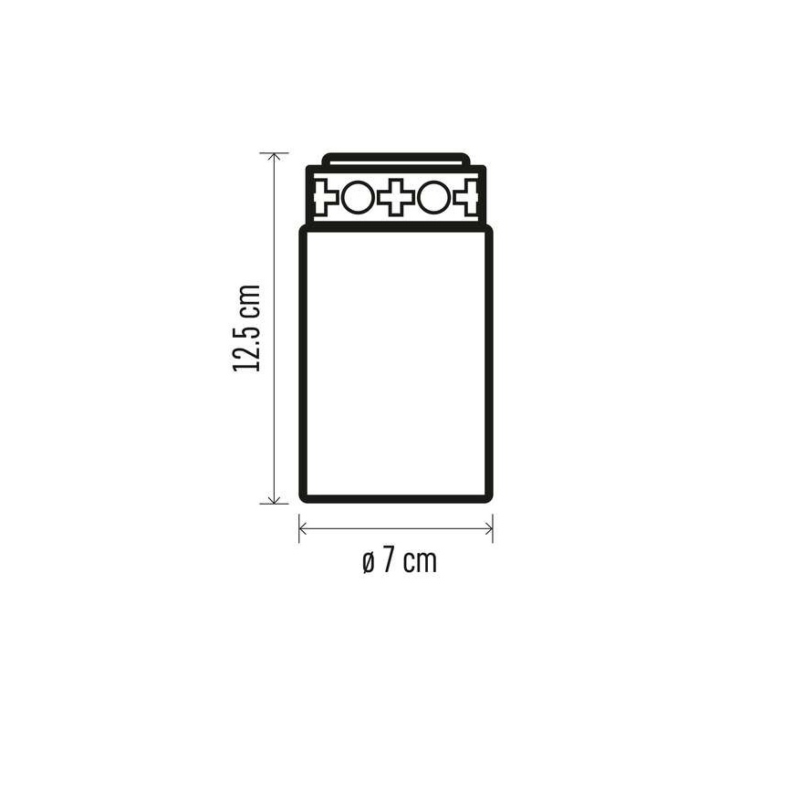 LED Venkovní dekorace 1xLED/2xC IP44 červená